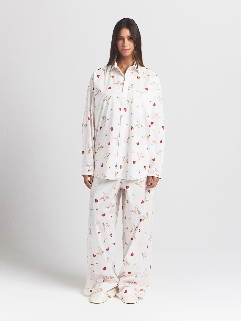 SKIMS Cotton Poplin Oversized Sleep Set